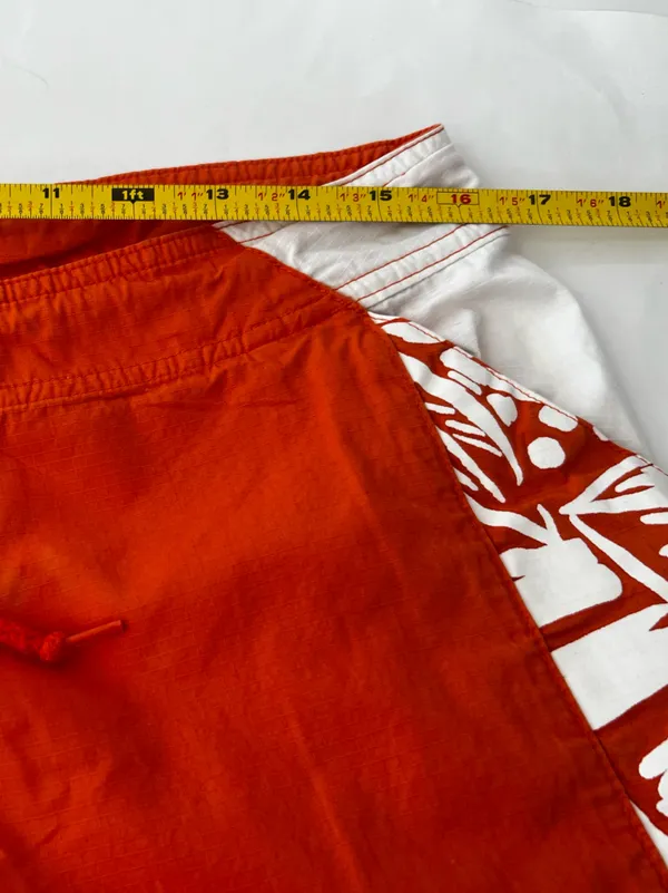 Nike Orange Tropical Floral Board Shorts Women’s Size M Swim Beach Cover Up - Image 7