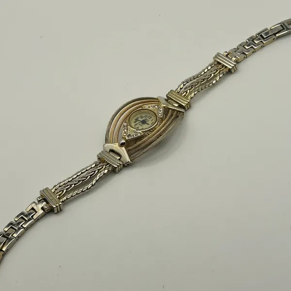 Donna Vivian Women's Dressy Two-tone Stainless Steel Fashion Watch New Battery - Image 4