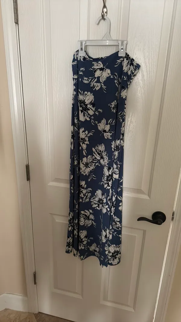 Long Maxi Skirt Blue - Image 2