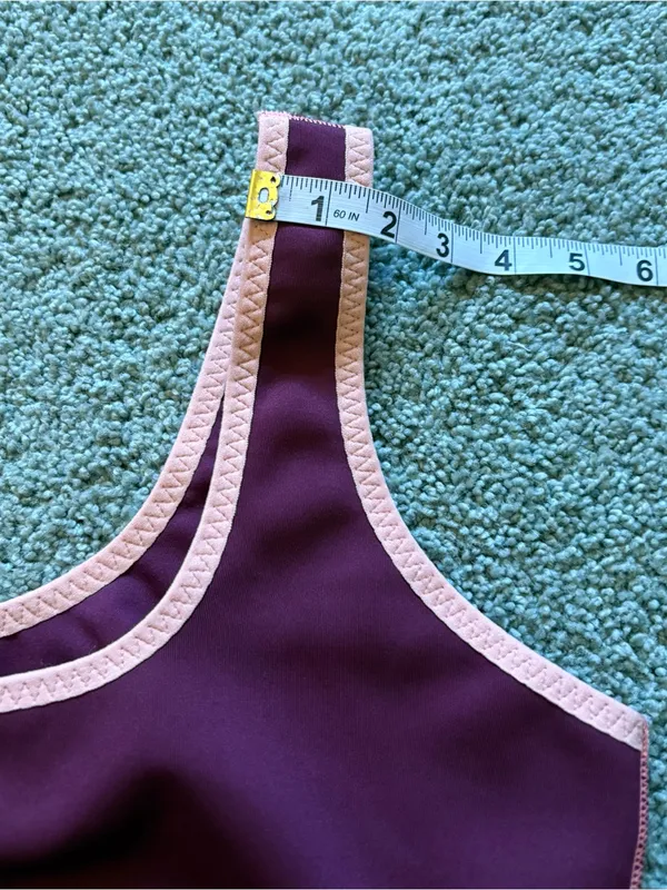 Fabletics Barrier Scuba Tank Top Womens Size XL NWT Maroon/Burgundy Athletic - Image 8
