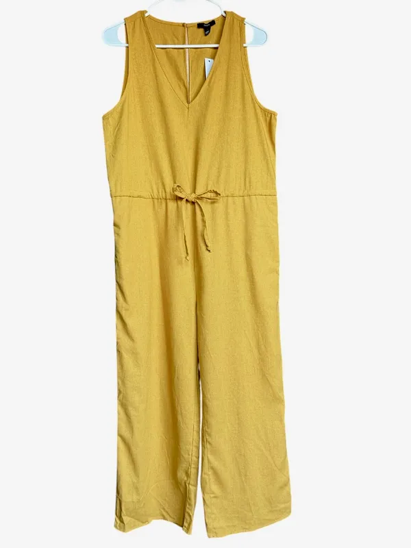 NWT‎ Anthropologie Drew Linen Blend Jumpsuit Sz M - Image 3