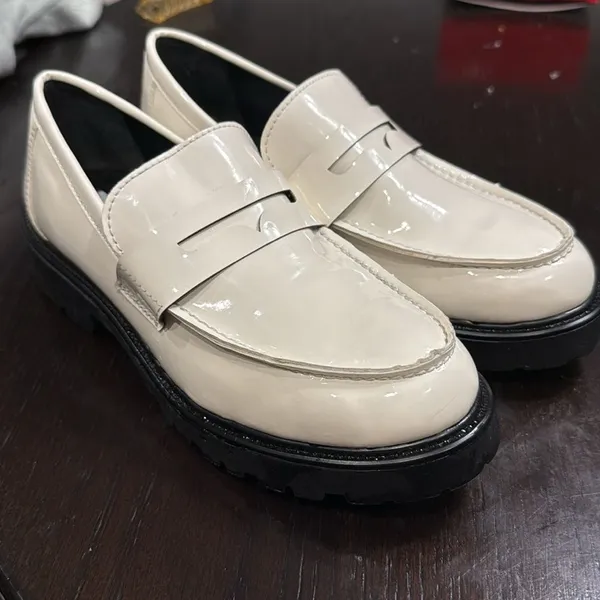 Steve Madden Lotto Lug Sole White Loafers - Image 8
