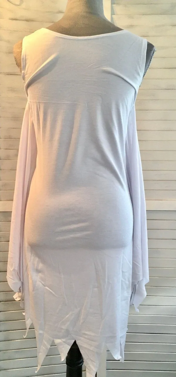 Halloween Ghost Costume , M/L 👻 White Size M - Image 4