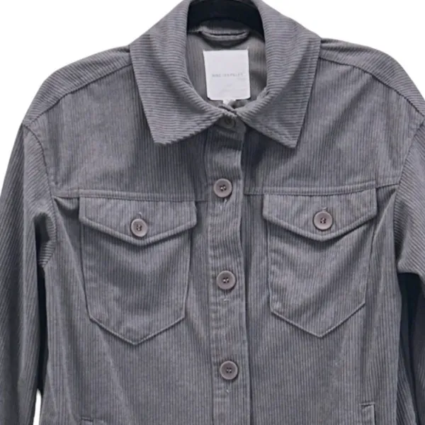 Avec Les Filles Corduroy‎ Jacket Gray Small - Image 3