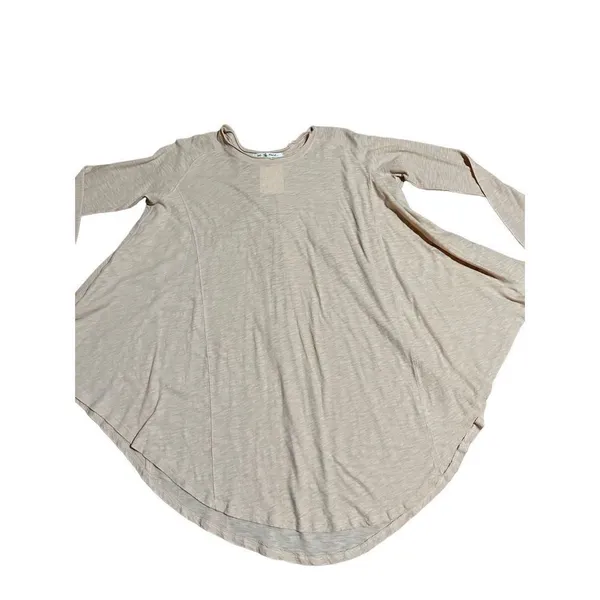 Free People Aria Trapeze Long Sleeve Top‎ XS Misty Mink Pink - Image 11