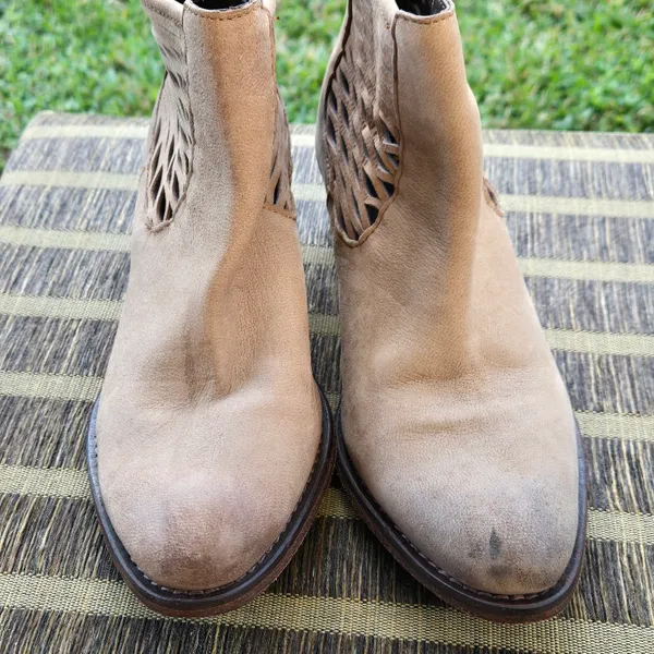 Joe's tan leather back zip booties with cutouts 6.5 - Image 6
