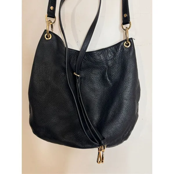 Michael Kors Classic Black Slouchy Leather Shoulder Bag - Image 6