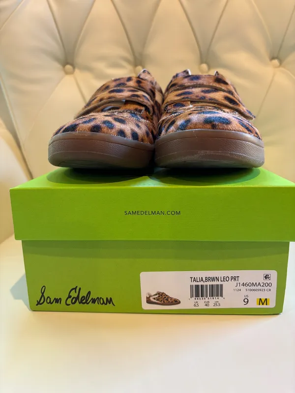 Sam Edelman Animal Print Sneakers with Velcro - Image 5