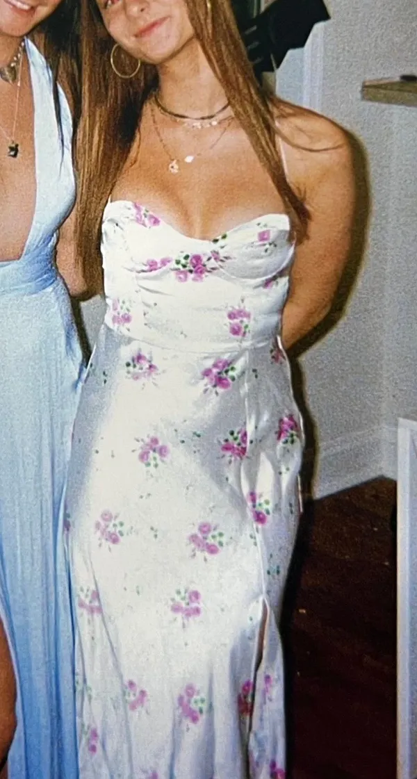 ZARA Floral Silk Maxi Dress - Image 2