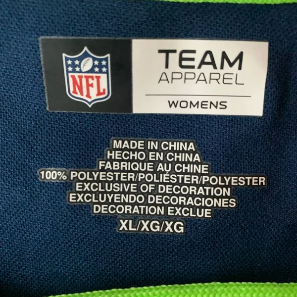 Seattle Seahawks Women's Jersey Size XL - Image 8