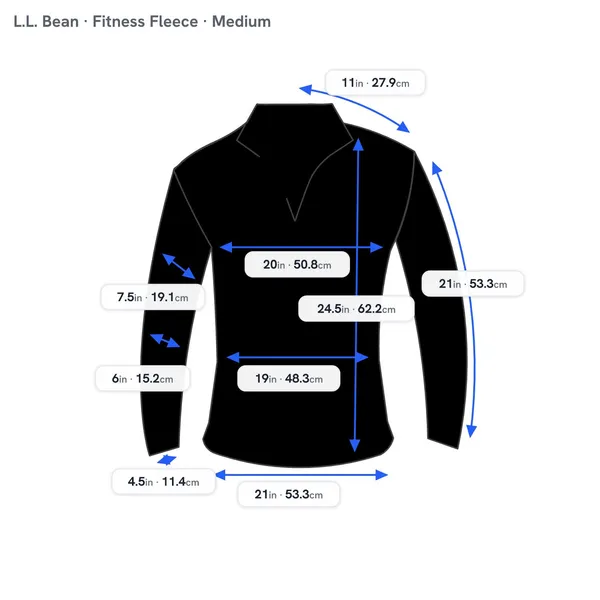 L.L. Bean Women's 1/4 Zip Fitness Fleece Gray Medium - Image 2