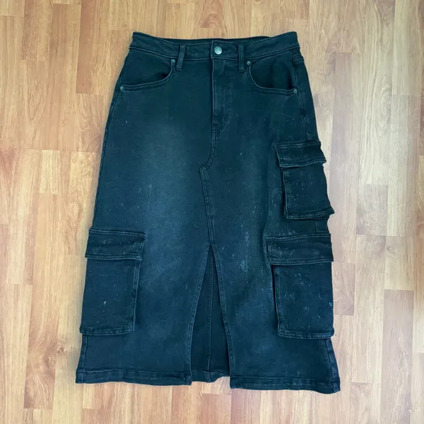 Wild Fable Cargo Midi Denim Skirt - Image 4