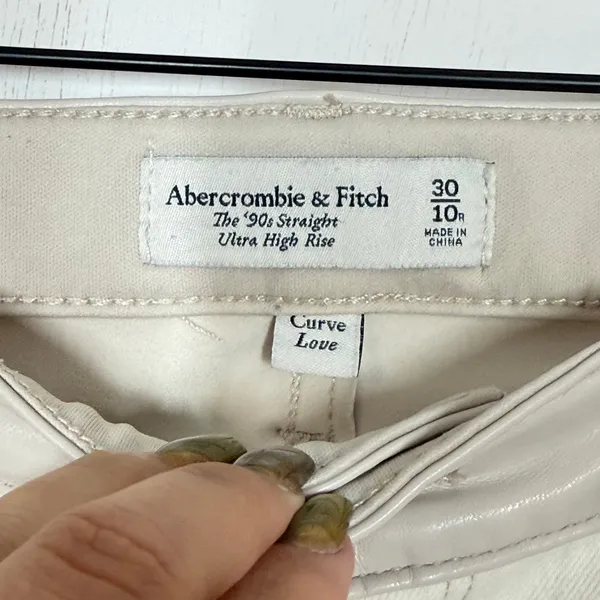 Abercrombie‎ & Fitch Jeans The 90s Straight Ultra High Rise Curve Love Size 10R - Image 7