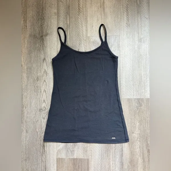 Abercrombie & Fitch Long Tank Navy XS Stretchy Retro - Image 6
