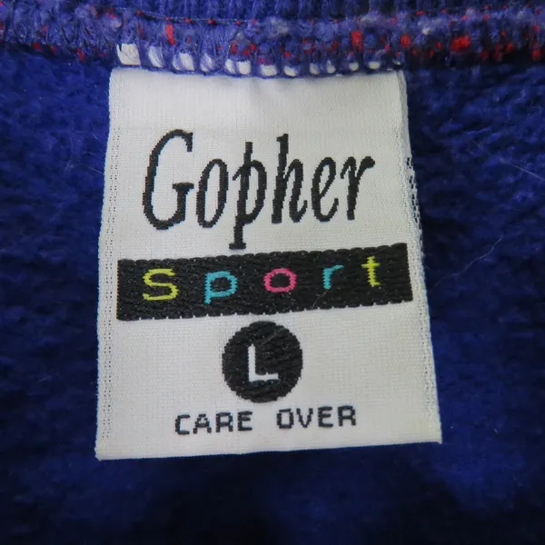 Gopher Sport Vintage 1980s Crewneck Sweatshirt New York Long Lake Train Large - Image 3