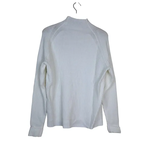 Amazon Womens L Winter White Mock Neck Sweater NEW - Image 2