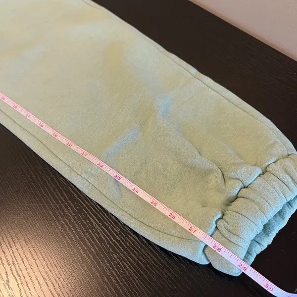 Comfrt Travel Sweatpants Joggers Aloe Mint Green Fleece Women's Small New‎ - Image 12