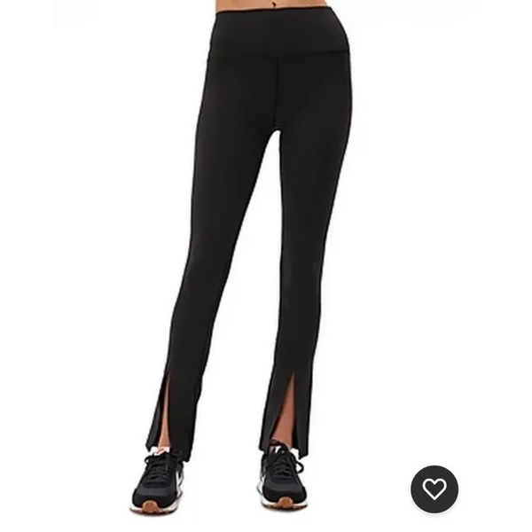 Spiritual Gangster Womens Leti Front Slit Stretch Leggings, Size X-Small - Image 3