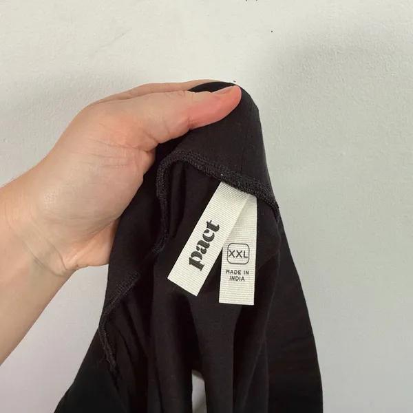 Pact Organic Cotton Black Mini Skirt Athleisure Minimalist Capsule Womens XXL - Image 5