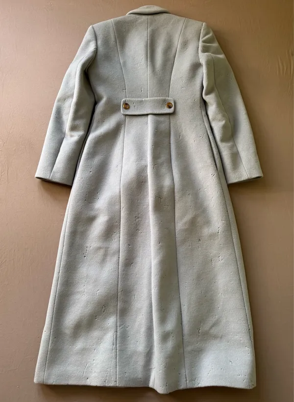 Vintage Anna Molinari Single Breasted Cashmere Wool Coat - Image 2
