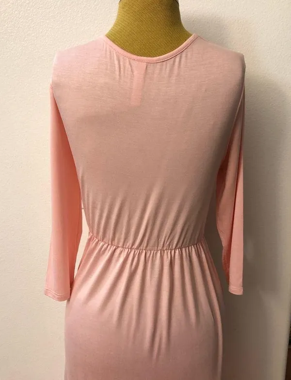 New # Wrapped Ruched Maternity Dress - Image 8