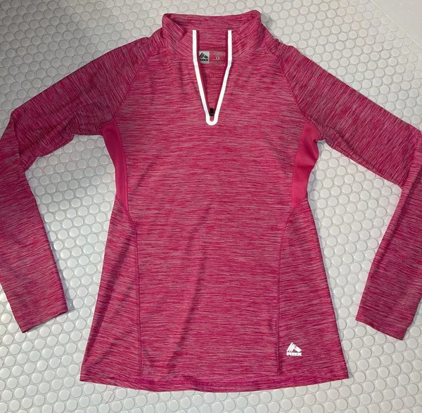 Quarter Zip Pullover Pink - Image 2