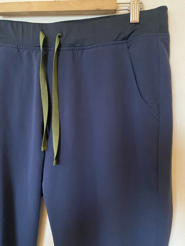 FIGS Zamora 6-Pocket Jogger Scrub Pants Quiet Navy Blue Sz Large TALL - Image 7