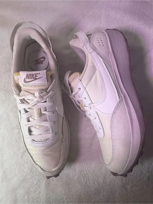 Nike Women's Summit White and Cream Retro Runner Sneakers - Image 6