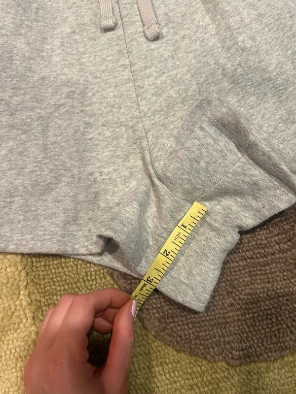 Gap Logo Fleece Lounge Sweat Shorts Grey Drawstring 3” Women’s Size Small - Image 2