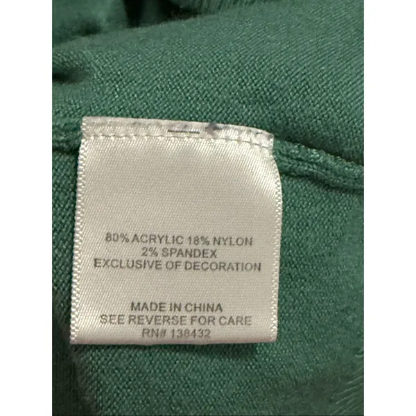 ModCloth Sweater ModCloth Cardigan Knit Sweater Women 1x Green Cardigan Sweater - Image 4