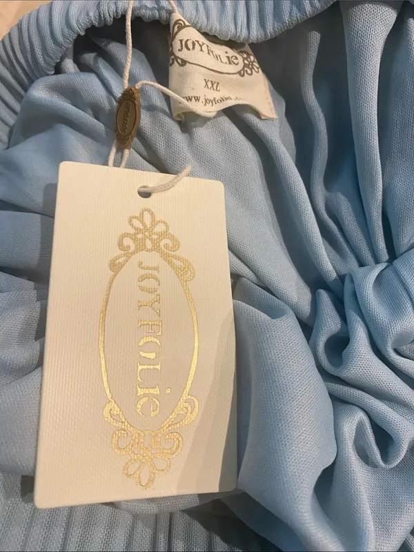 Joyfolie Gorgeous Ice Blue Maxi Skirt NWT XXL - Image 5