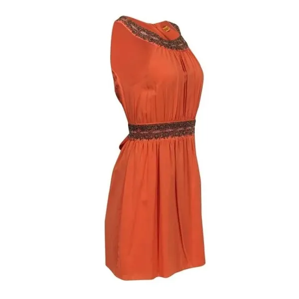 Alice and‎ Olivia Beaded Silk Dress - Image 3