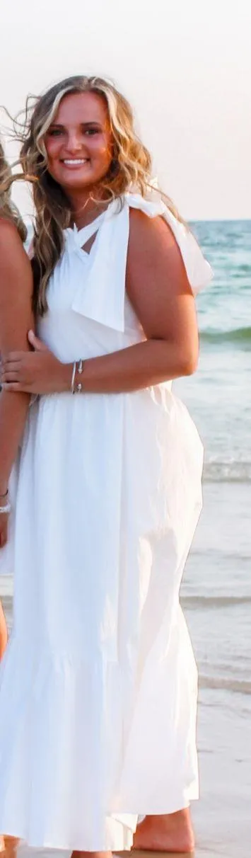 Boutique White Dress Size M - Image 2