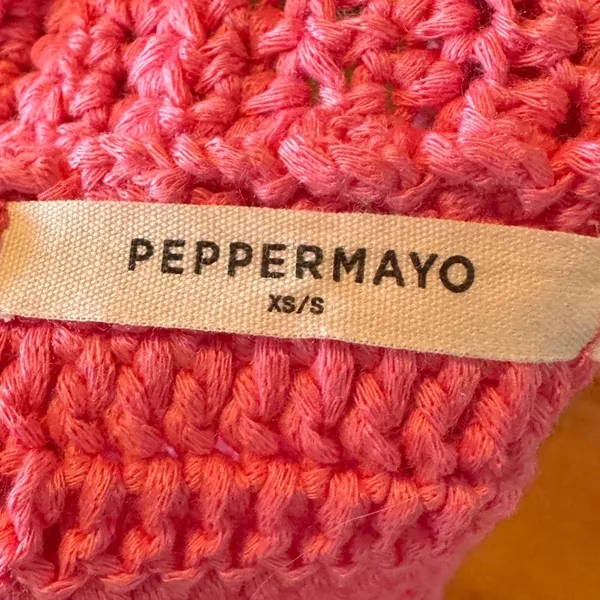 Peppermayo Island Sun Crochet Pink Mini Skirt XS/S Boho Beach Summer - Image 4