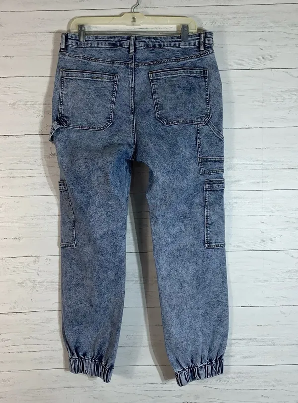 Generation K denim joggers acid wash womens size 15 - Image 4