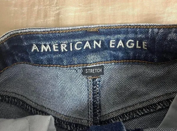 American Eagle ੈ✩‧₊˚  blue denim high waisted shorts - Image 2
