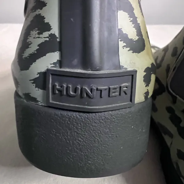 🐆🌿 HUNTER Leopard Print Chelsea Rain Boots US 9 EU 40/41 🐆🌿 - Image 6