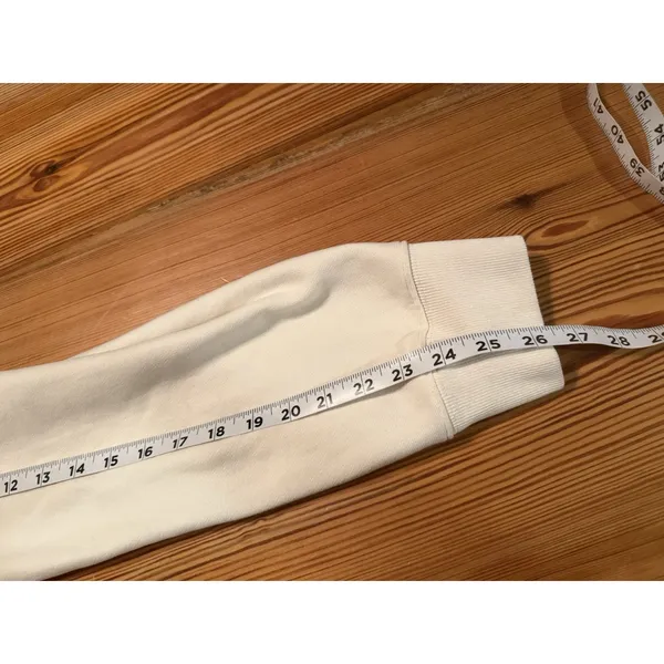 Champion Sweatpants Reverse Weave‎ Womens Sz Small Cream Spellout Jogger 90s - Image 12