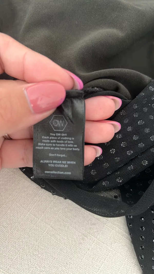 Revolve black Rhinestone Top - Image 4