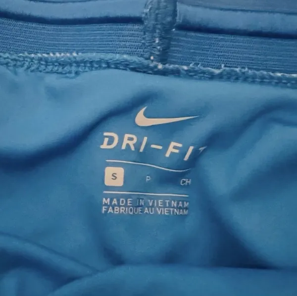 Nike Women's Dri-FIT Blue/ White "Run Fast" Wavy Abstract Print Running Shorts - Image 6
