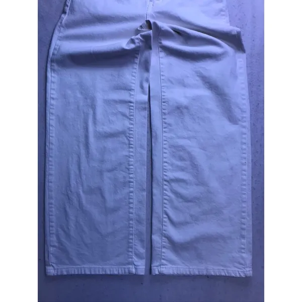 Time and Tru Wide Leg Jean Womens 6 White High Rise TT1736016271W Denim - Image 9