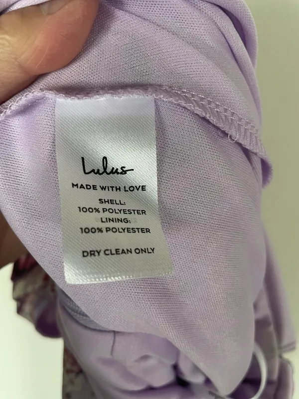 Lulu's Women Garden Meandering Maxi Dress Lavender Floral Very Good Condition M - Image 9