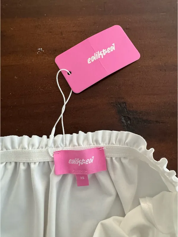 Edikted Bubble Mini Dress - Image 4