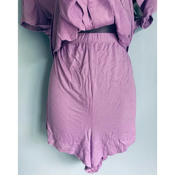 INC International Concepts Pajama Set Shorts Purple 2XL NWT - Image 6