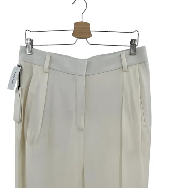 Aritzia Babaton 1-01 Giselle Boy Trouser Dress Pants White Cream Size 12‎ - Image 2