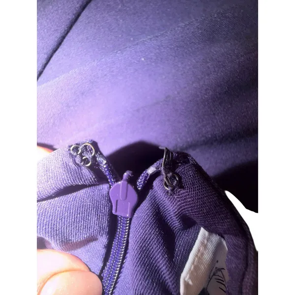 Calvin Klein Purple Sleeveless Dress with Elastic Waist - Size 4 - Image 6