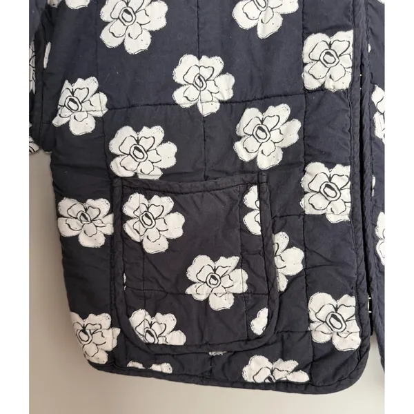 Free People Chloe Floral Quilted Jacket Night Blooms Women's Size Small - Image 10