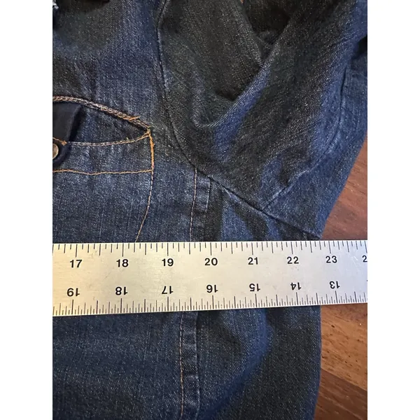 Havana Jacks Cafe Blue Denim Long Sleeve Jacket Jean Women’s Size 1X Vintage EUC - Image 5