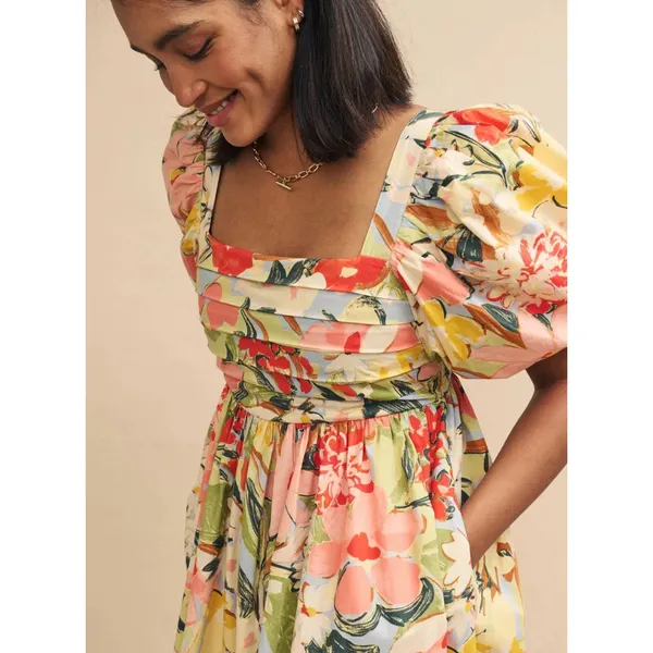 NOBODY'S CHILD Nova Floral Print Midi Dress Size Medium - Image 2