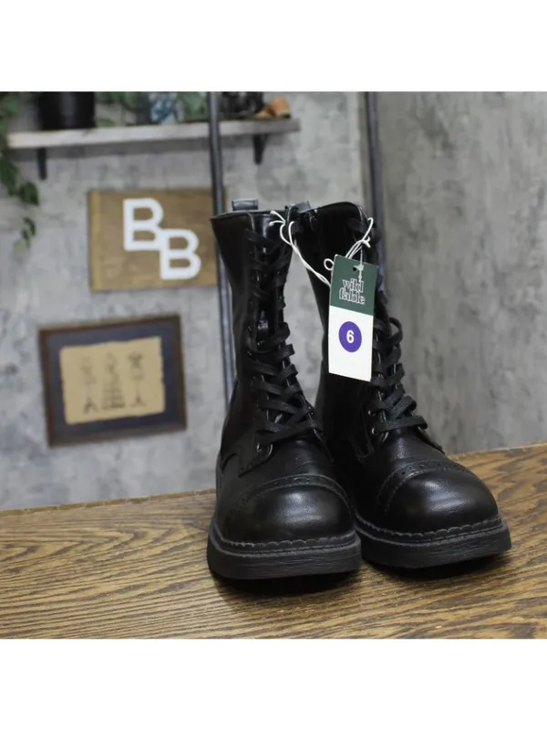 Wild Fable Helga Lace-Up Combat Boots 94568558 Black 6M - Image 3